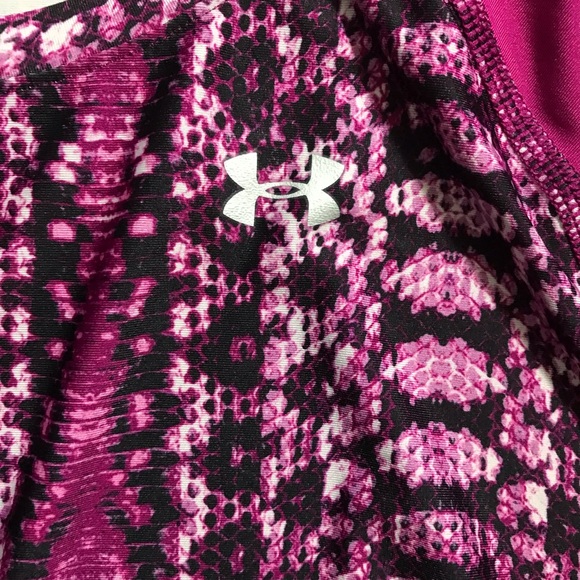 Under Armor Raglan Athletic Magenta Snakeskin Set - Picture 3 of 8